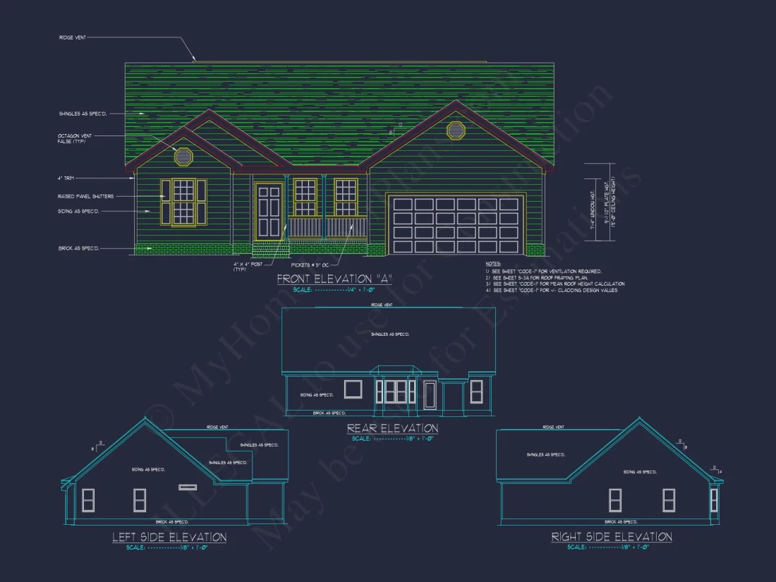 Practical house Design Plan with Blueprint and CAD Elements