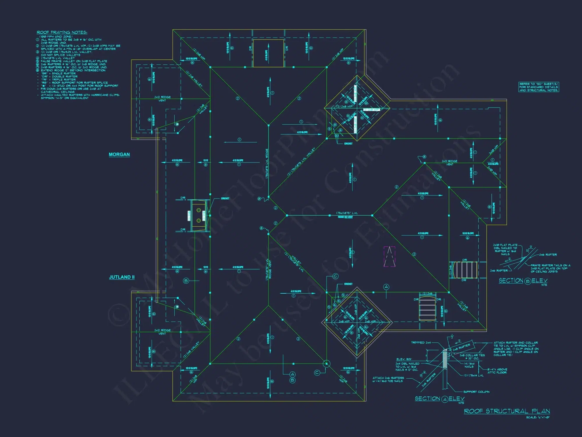 Modern Duplex house Plan with Detailed Blueprint & CAD Designs