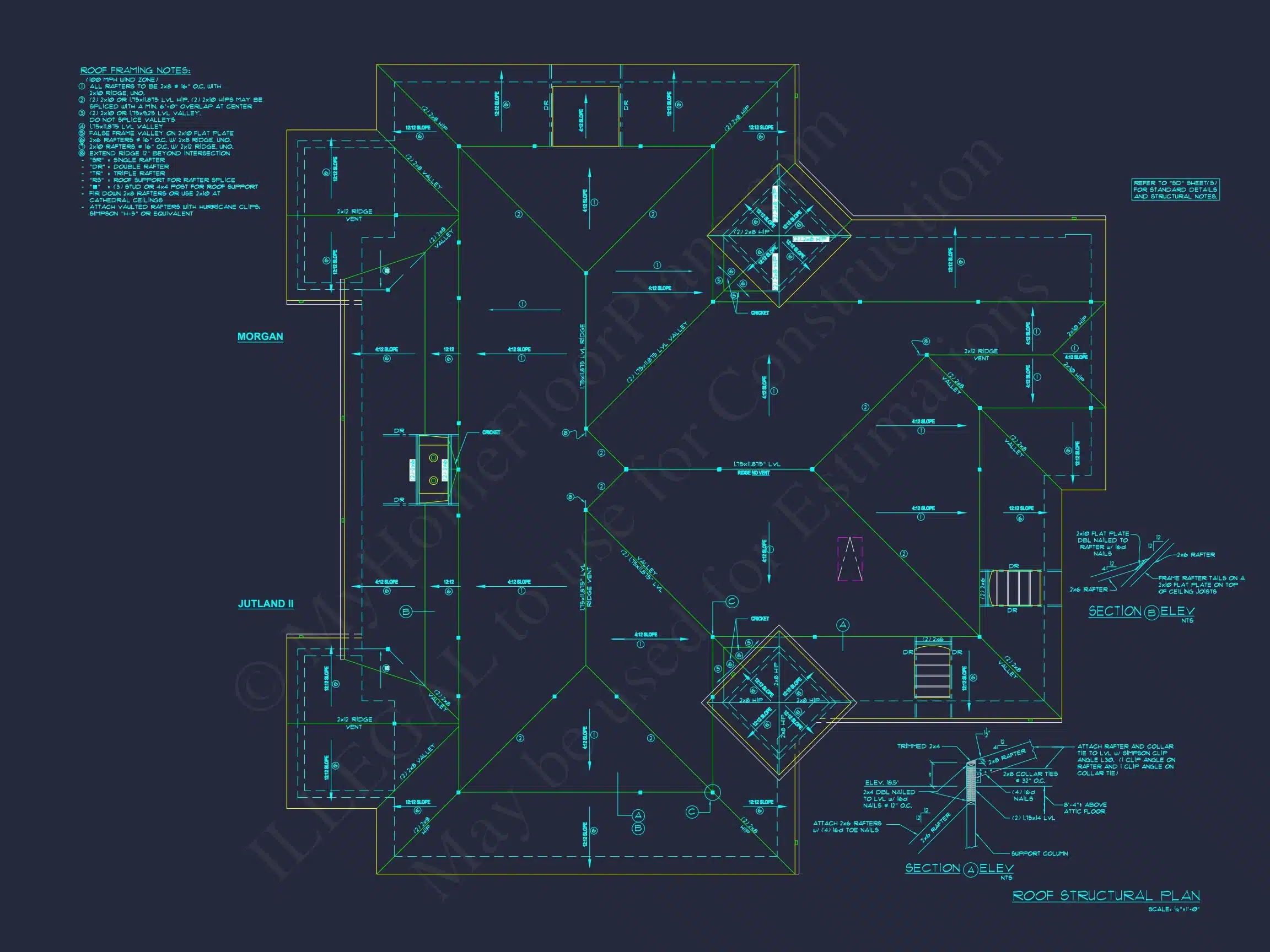 10-1929 DUPLEX PLAN -Traditional Ranch Home Plan - 3-Bed, 2-Bath, 2,300 SF 21 Modern Duplex house Plan with Detailed Blueprint & CAD Designs