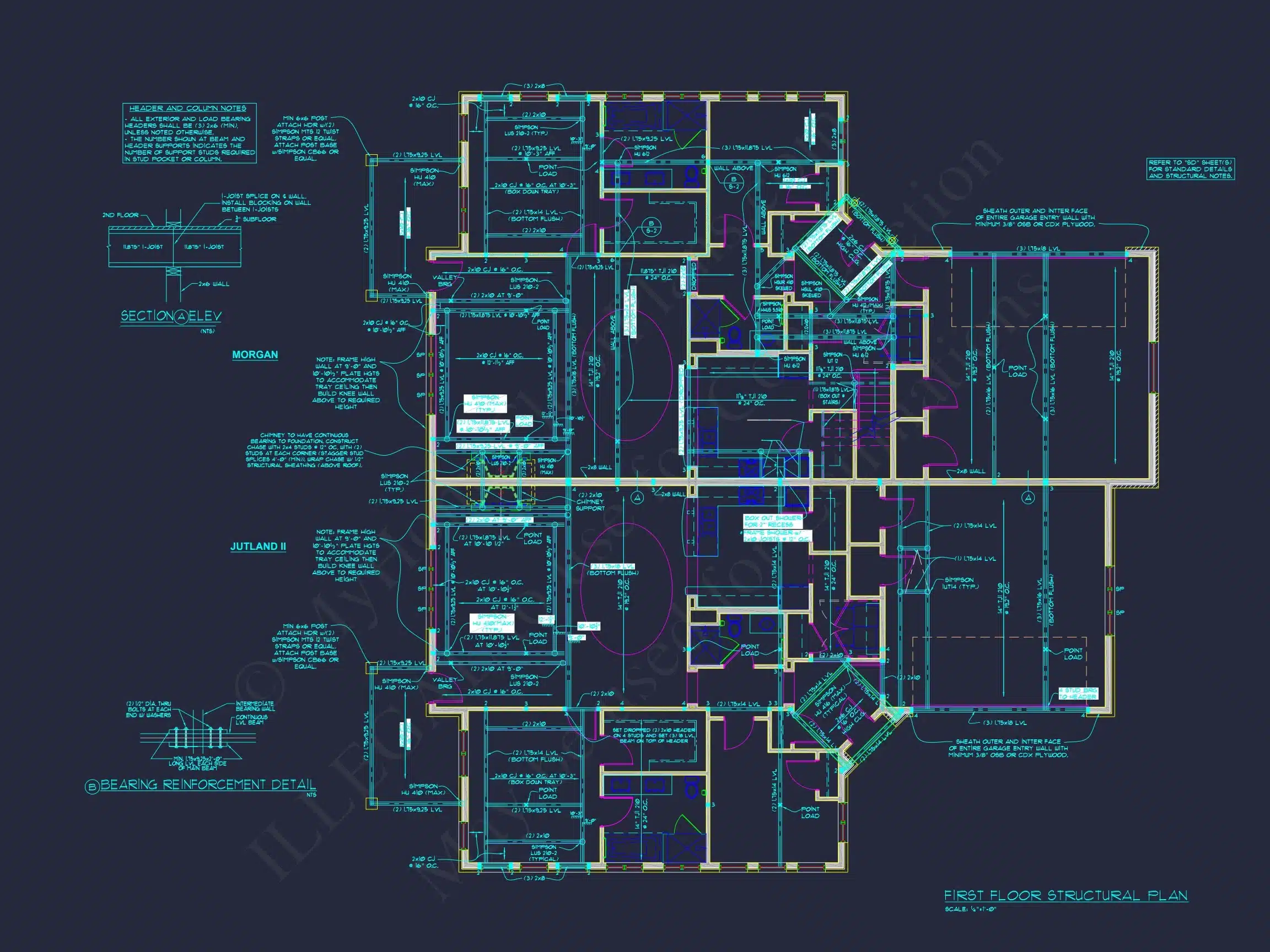 10-1929 DUPLEX PLAN -Traditional Ranch Home Plan - 3-Bed, 2-Bath, 2,300 SF 19 Modern Duplex house Plan with Detailed Blueprint & CAD Designs
