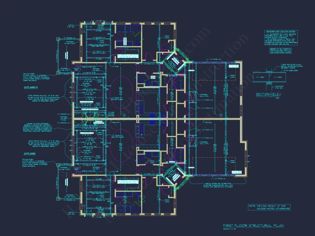 Modern Duplex house Plan with Open Floor Plan Designs