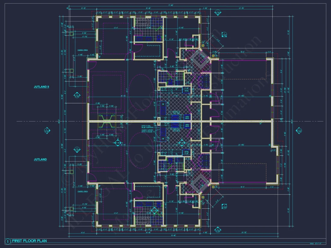 Modern Duplex house Plan with Open Floor Plan Designs