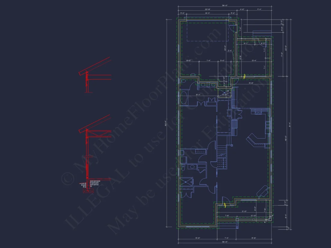 Charming 3-Bed Cottage house Plan & Blueprint Designs