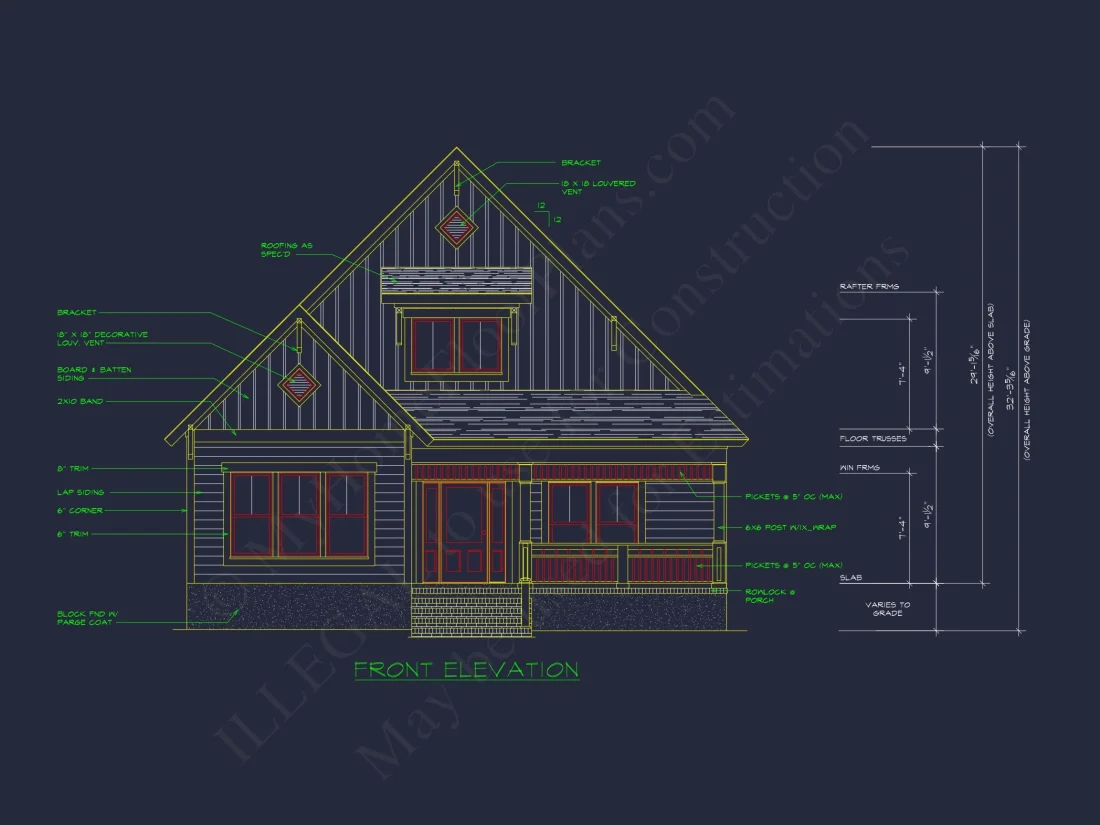 Charming 3-Bed Cottage house Plan & Blueprint Designs