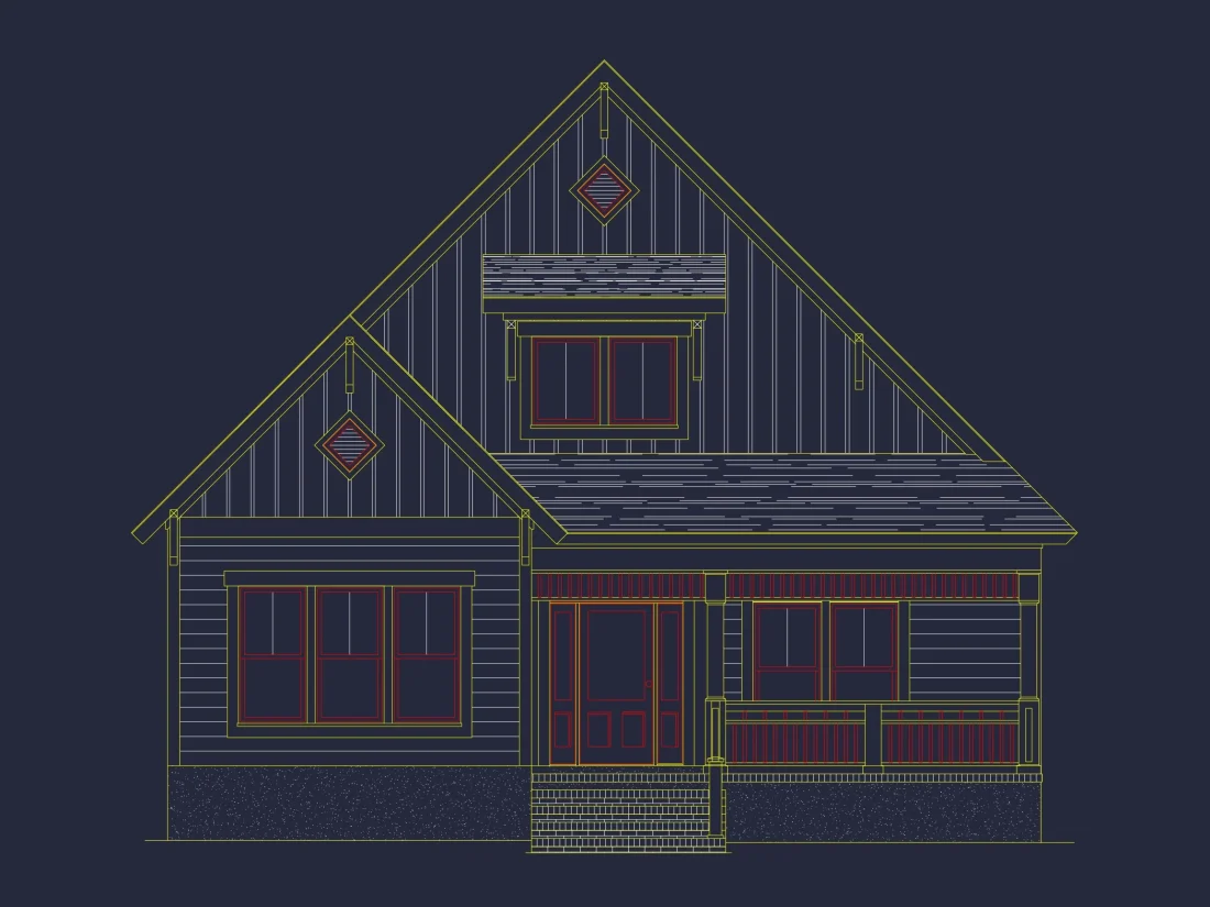 Charming 3-Bed Cottage house Plan & Blueprint Designs