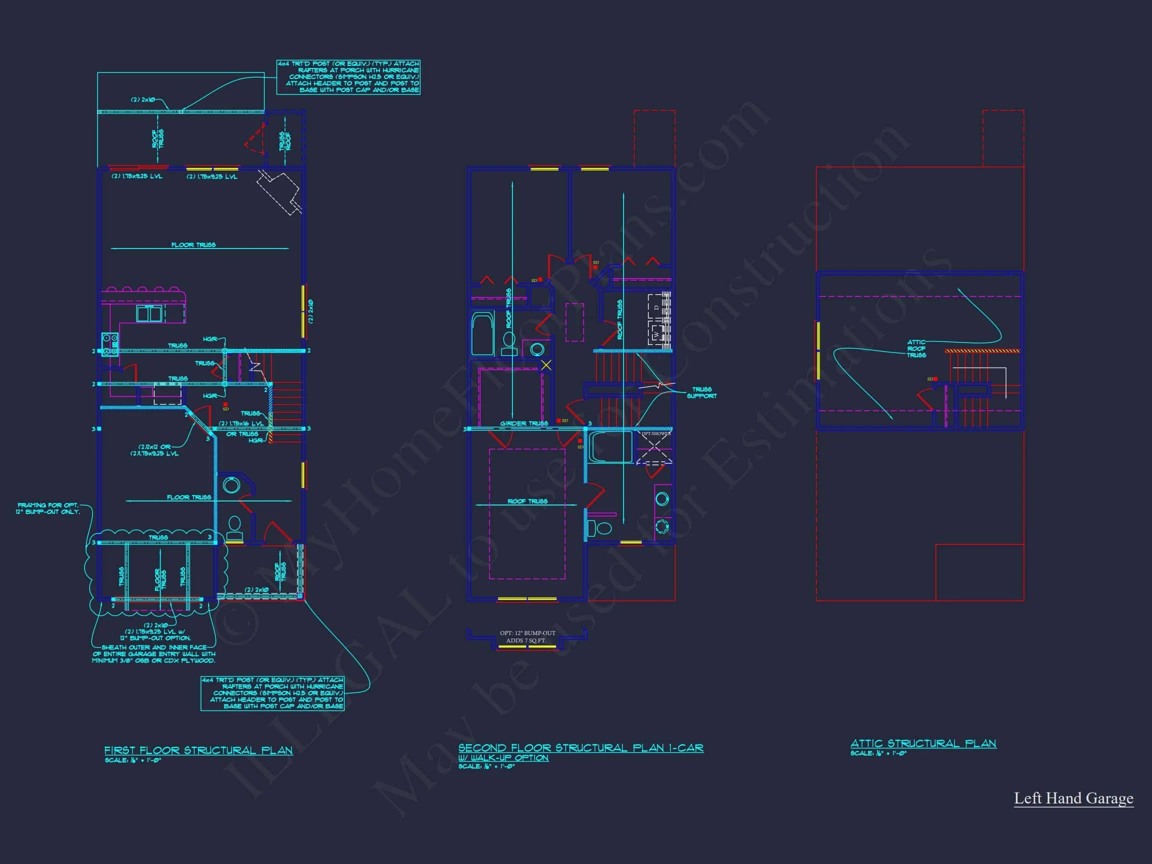 10-1692 HOUSE PLAN - Craftsman House Plan & Blueprint Designs | 2 Story, 3 Bed, 2 Bath 17 Craftsman house Plan & Blueprint Designs