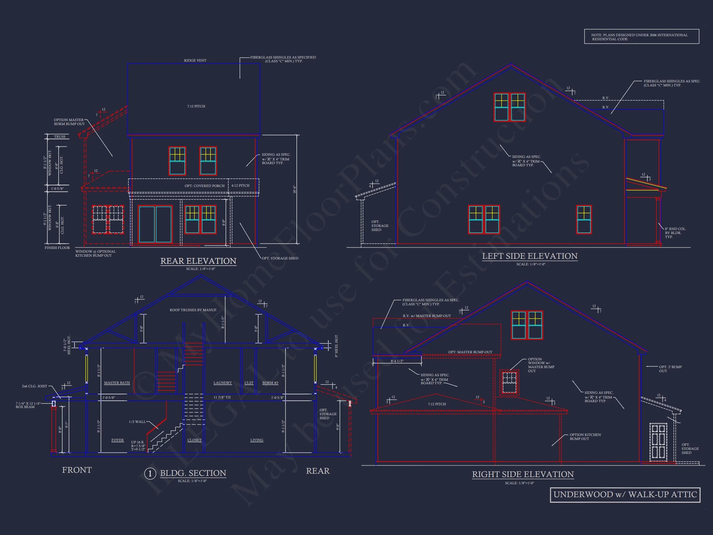 10-1692 HOUSE PLAN - Craftsman House Plan & Blueprint Designs | 2 Story, 3 Bed, 2 Bath 10 2 Story, 3 Bed, 2 Bath