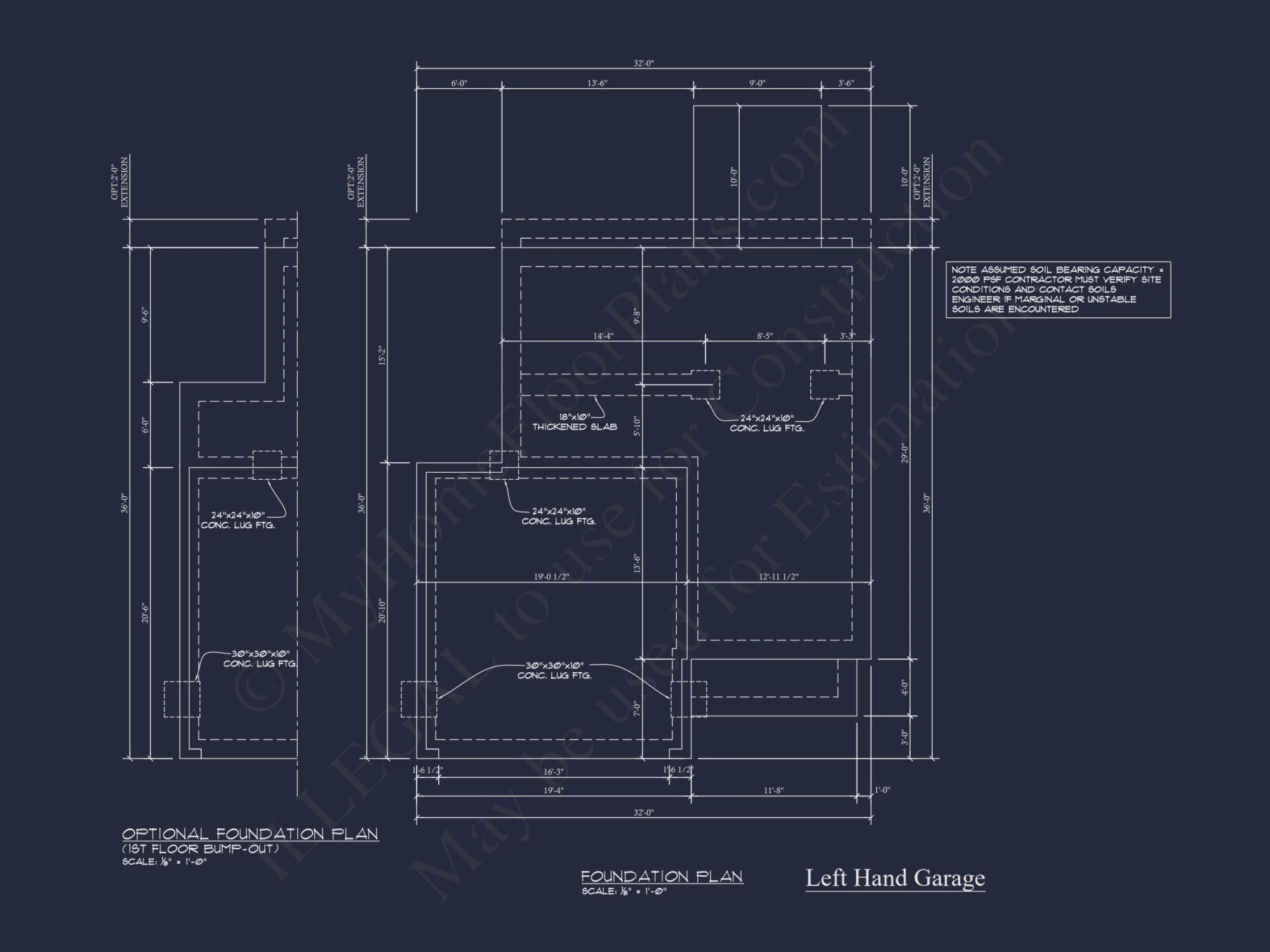 Craftsman house Plan & Blueprint Designs - 2 Bed, 2 Bath, 1368 Sq Ft