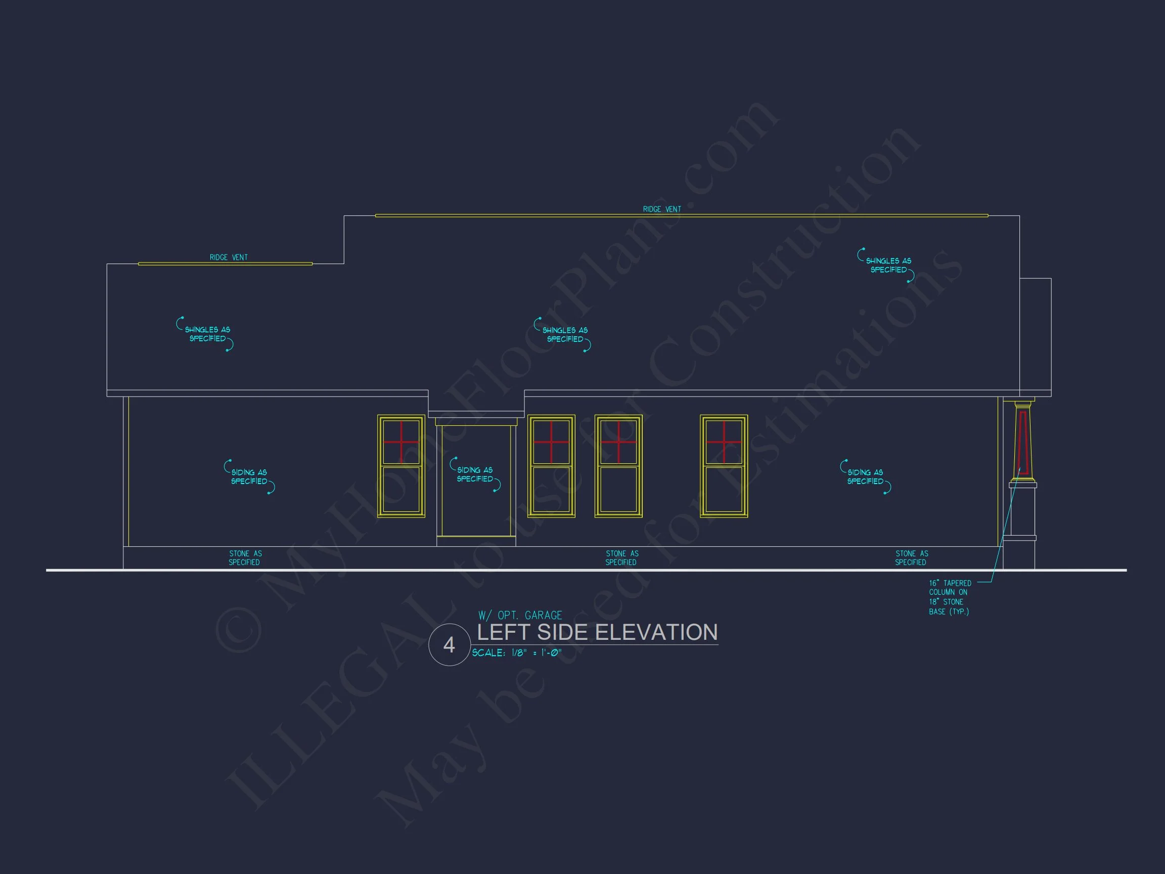 10-1668 HOUSE PLAN -Craftsman Ranch Home Plan - 3-Bed, 2-Bath, 1,495 SF 3 Customizable Small house Floor Plan