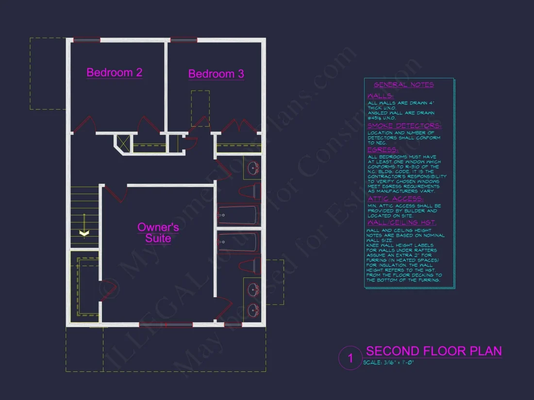 Modern Craftsman house Plan with 3 Bedrooms & Open Floor Design