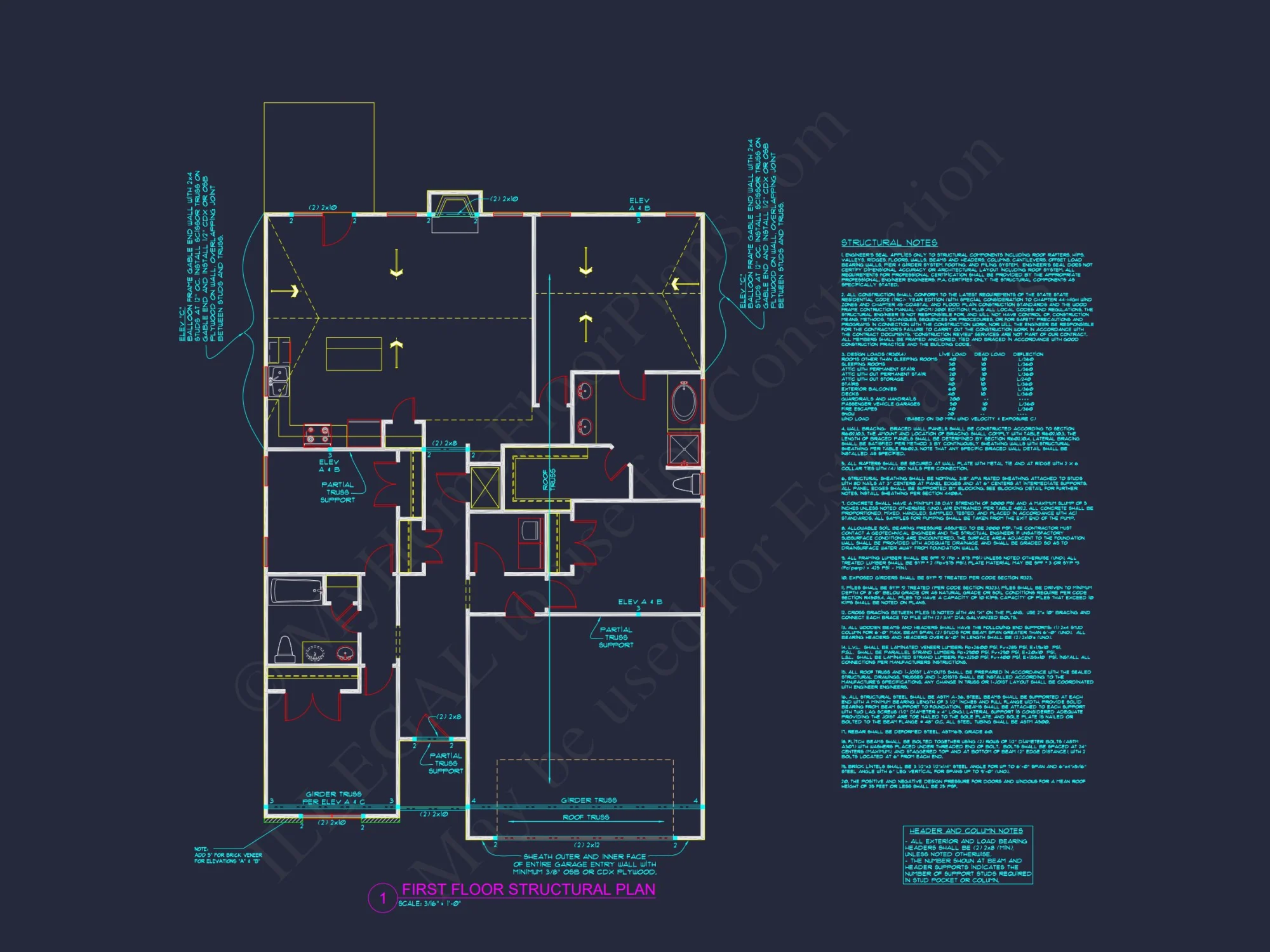 Elegant house Plan with Open Floor Blueprint and CAD Designs
