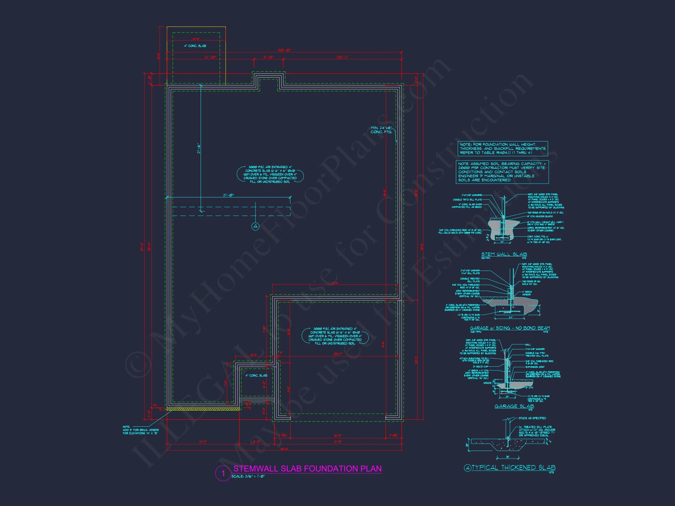 10-1622 HOUSE PLAN -Traditional Home Plan - 3-Bed, 2-Bath, 1,750 SF 11 Elegant house Plan with Open Floor Blueprint and CAD Designs
