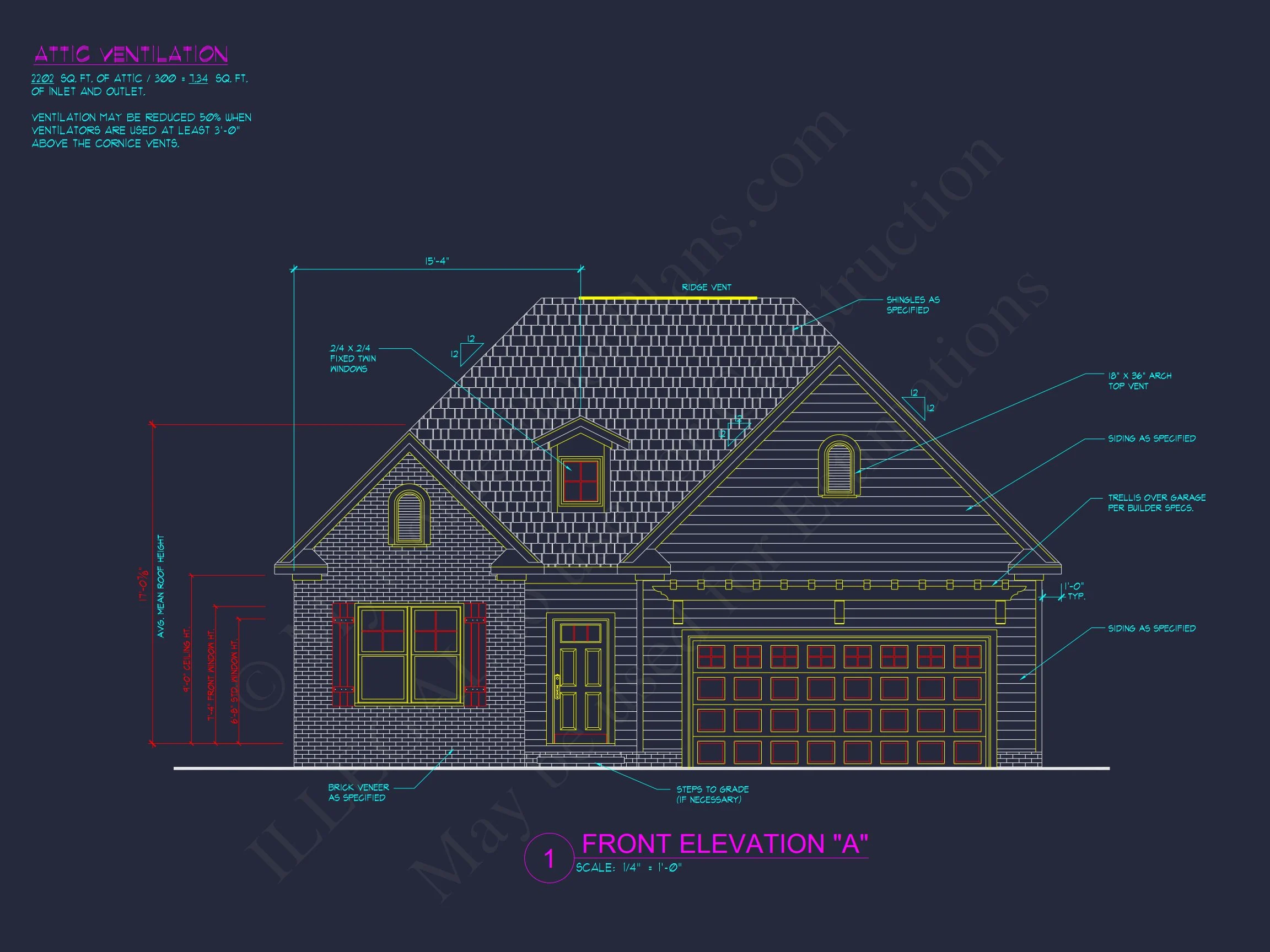 10-1622 HOUSE PLAN -Traditional Home Plan - 3-Bed, 2-Bath, 1,750 SF 3 Elegant house Plan with Open Floor Blueprint and CAD Designs