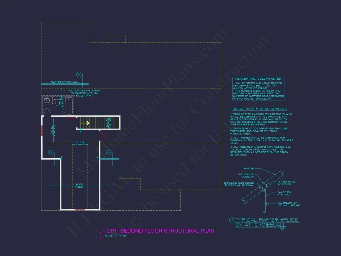 Craftsman house Plan: Floor Plan CAD & Architecture Design