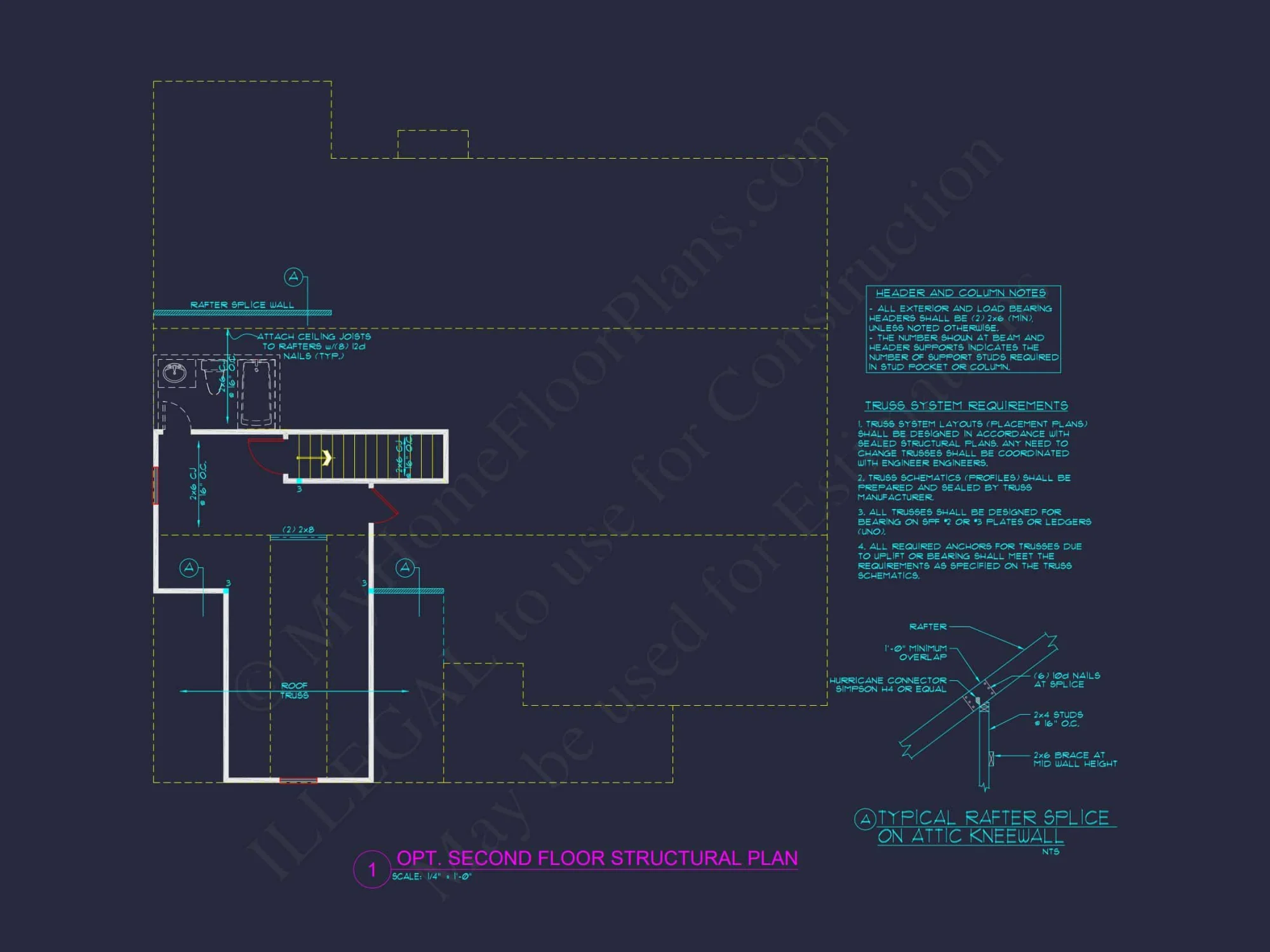 Craftsman house Plan: Floor Plan CAD & Architecture Design