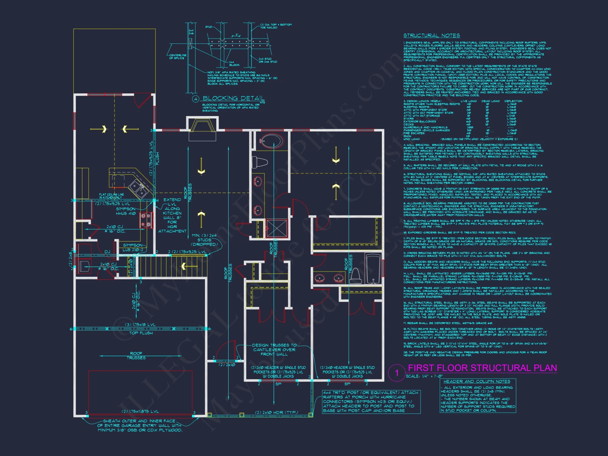 Craftsman house Plan: Floor Plan CAD & Architecture Design