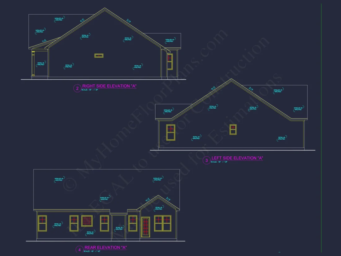 Craftsman house Plan: Floor Plan CAD & Architecture Design