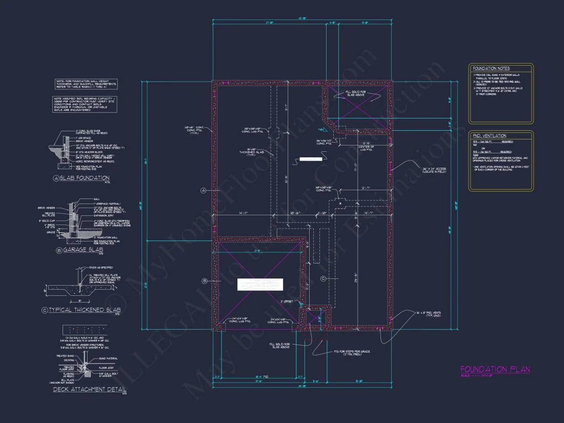 Spacious house Design with 4 Beds, Open Floor, & CAD Blueprint