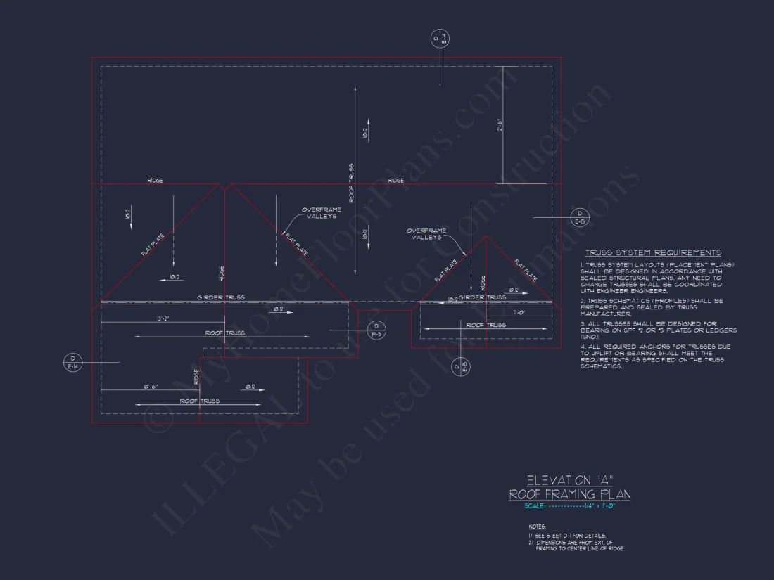 Charming Ranch house Plan: CAD Floor Plan & Architecture Designs