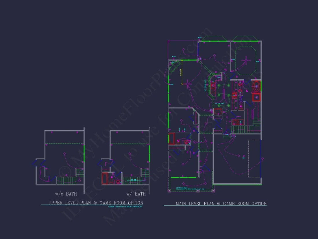 Traditional house Plan with 3 Bedrooms and CAD-Optimized Designs