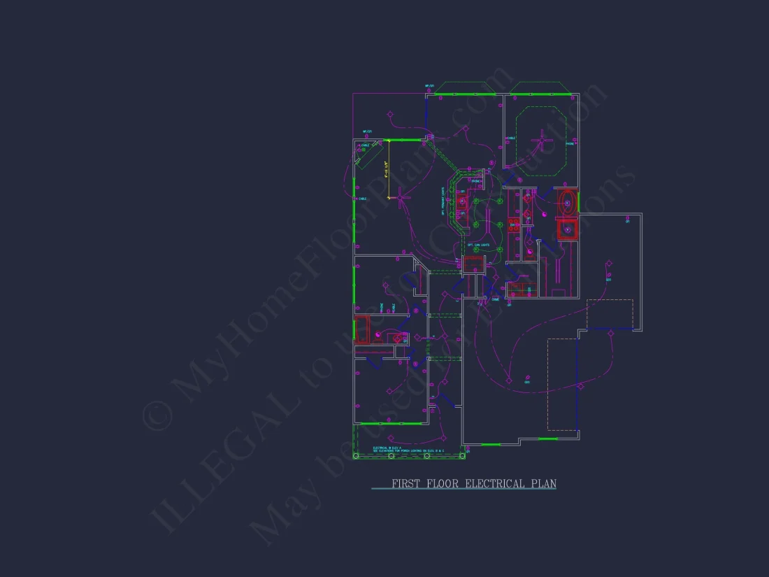 Traditional house Plan with 3 Bedrooms and CAD-Optimized Designs