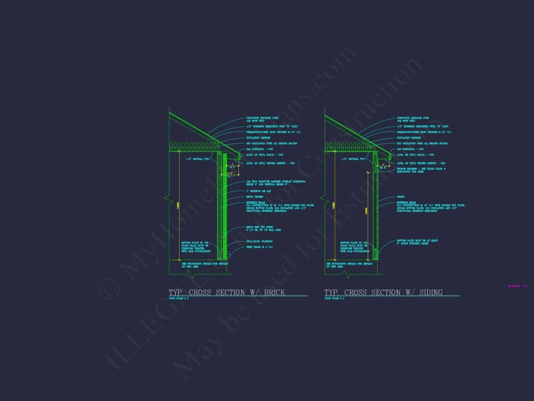 Traditional house Plan with 3 Bedrooms and CAD-Optimized Designs