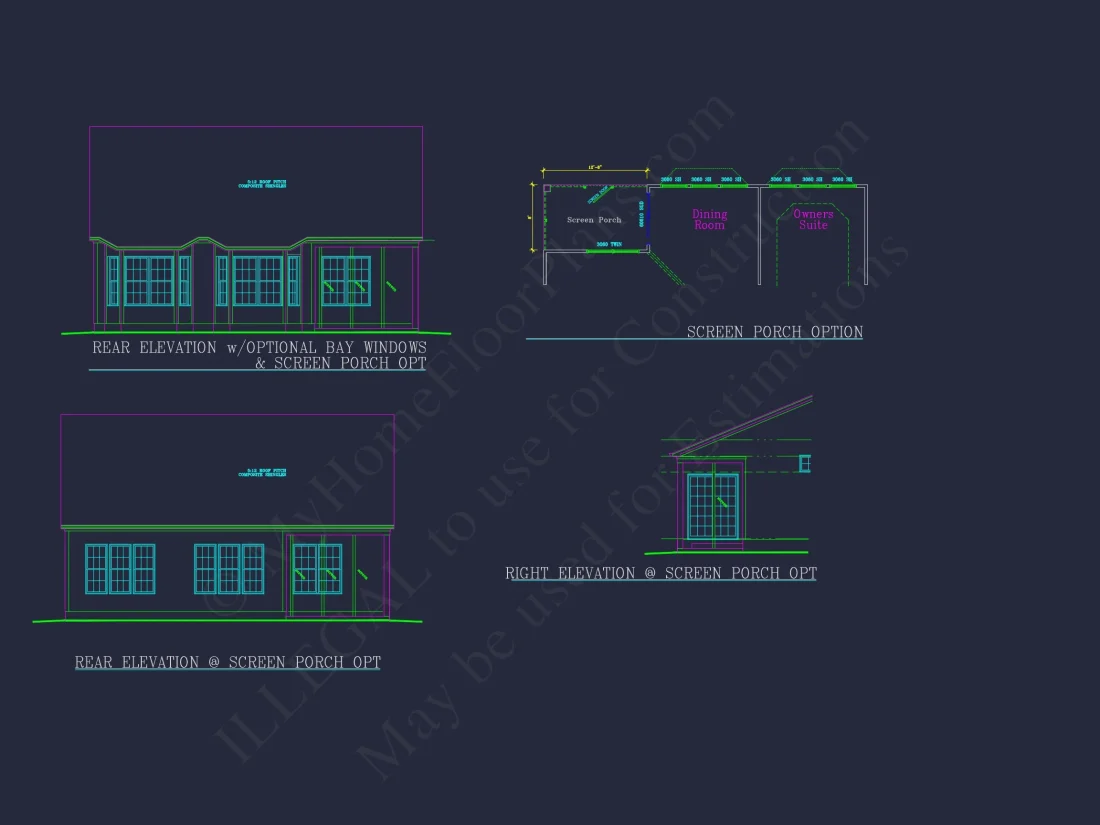 Traditional house Plan with 3 Bedrooms and CAD-Optimized Designs
