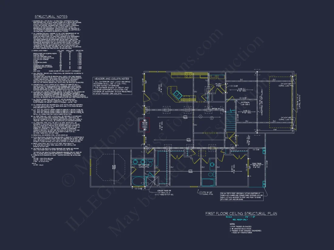 Elegant house Plan with 1.5 Floors, CAD Blueprints & Designs