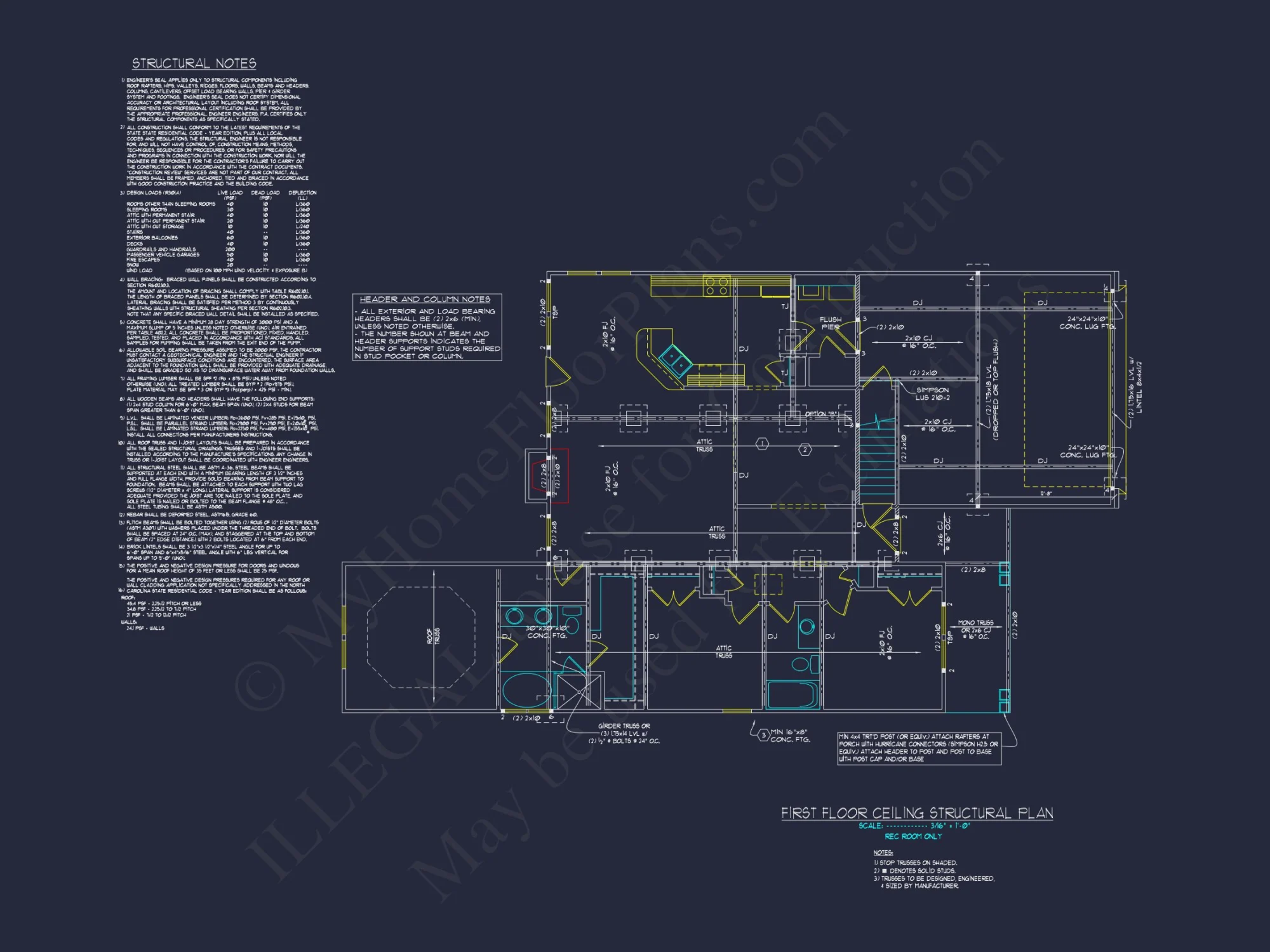 Elegant house Plan with 1.5 Floors, CAD Blueprints & Designs