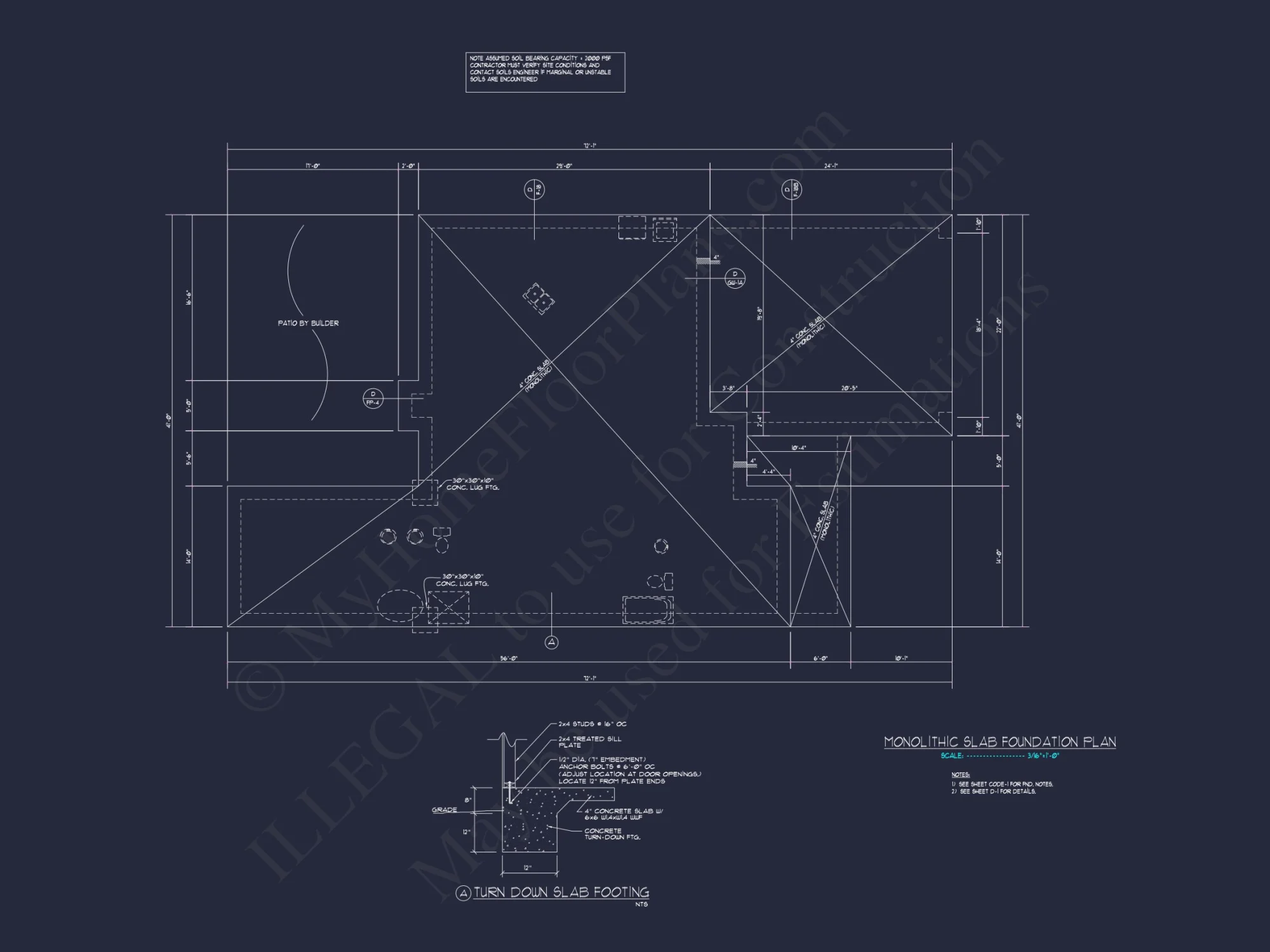 Elegant house Plan with 1.5 Floors, CAD Blueprints & Designs