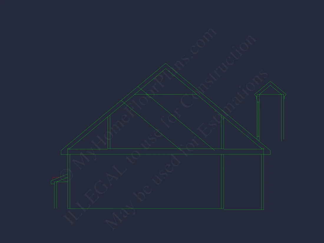 Elegant Small house Plan with CAD Blueprint for Designers