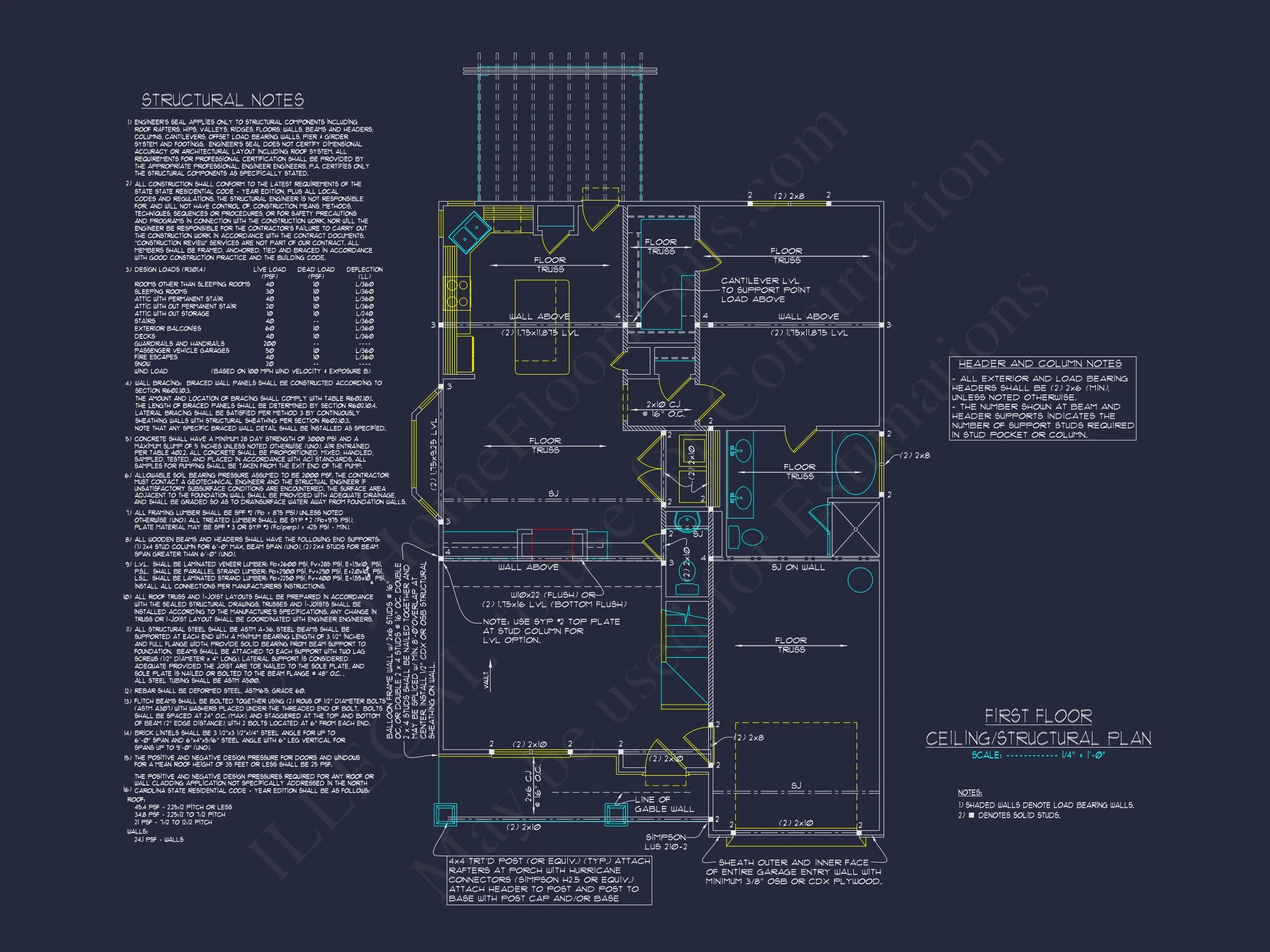 Craftsman house Plan with Open Floor Blueprint Designs