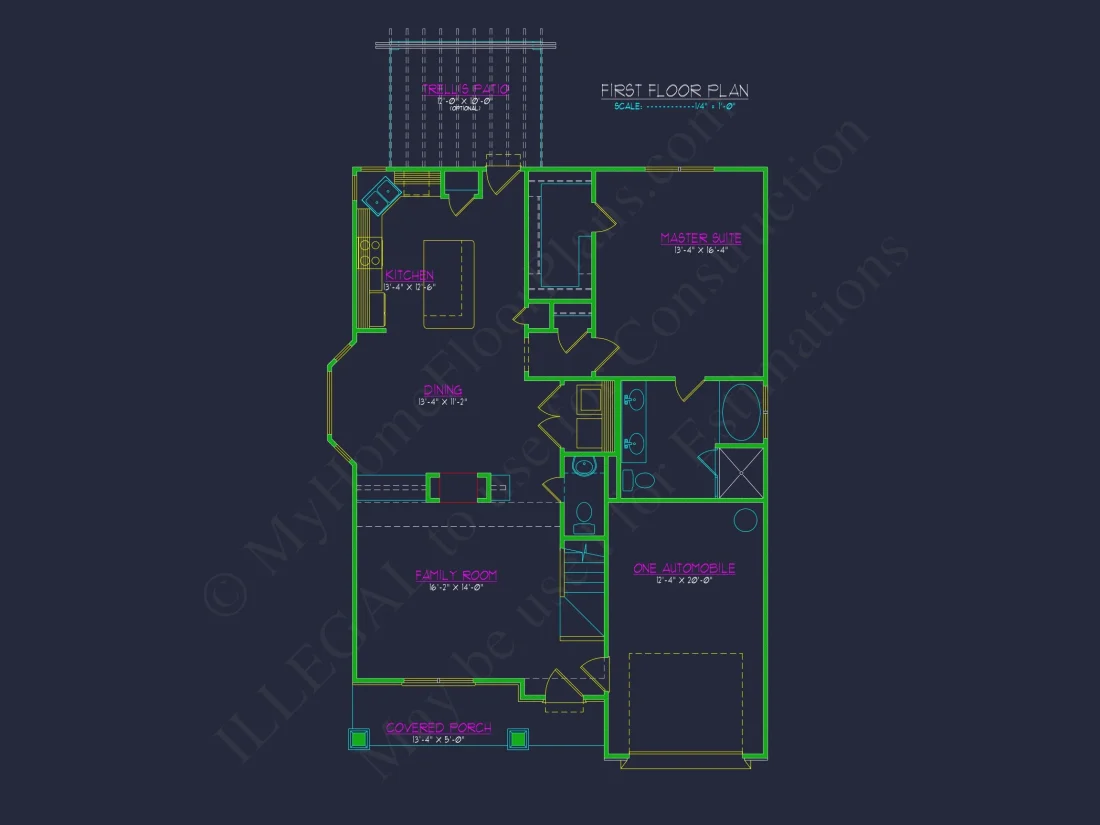 Craftsman house Plan with Open Floor Blueprint Designs