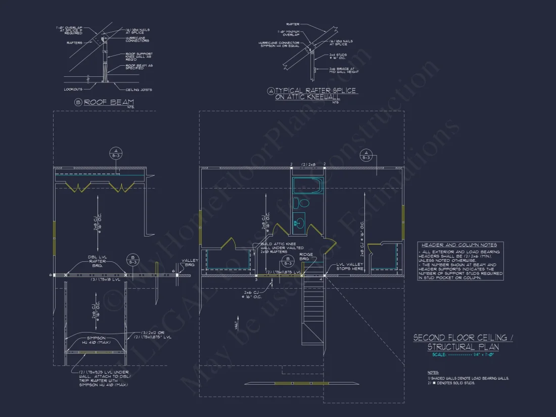 Craftsman house Plan with Detailed Floor Blueprint and Designs