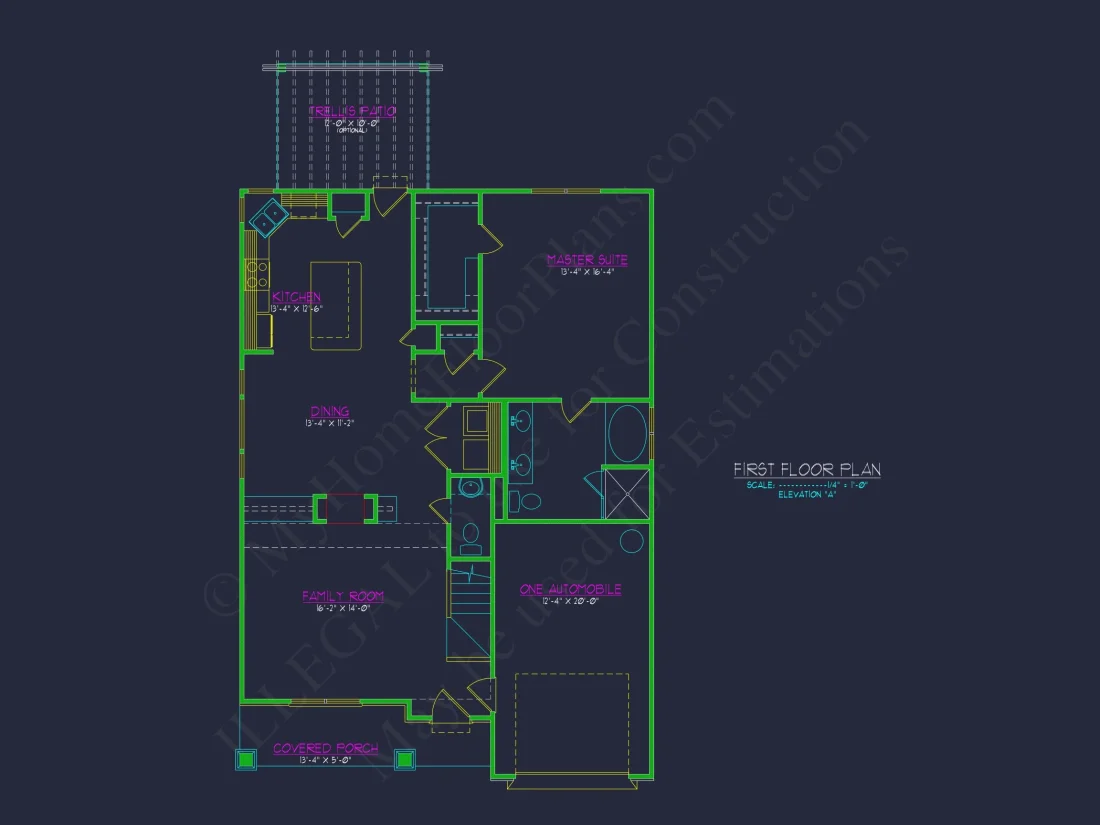 Craftsman house Plan with Detailed Floor Blueprint and Designs