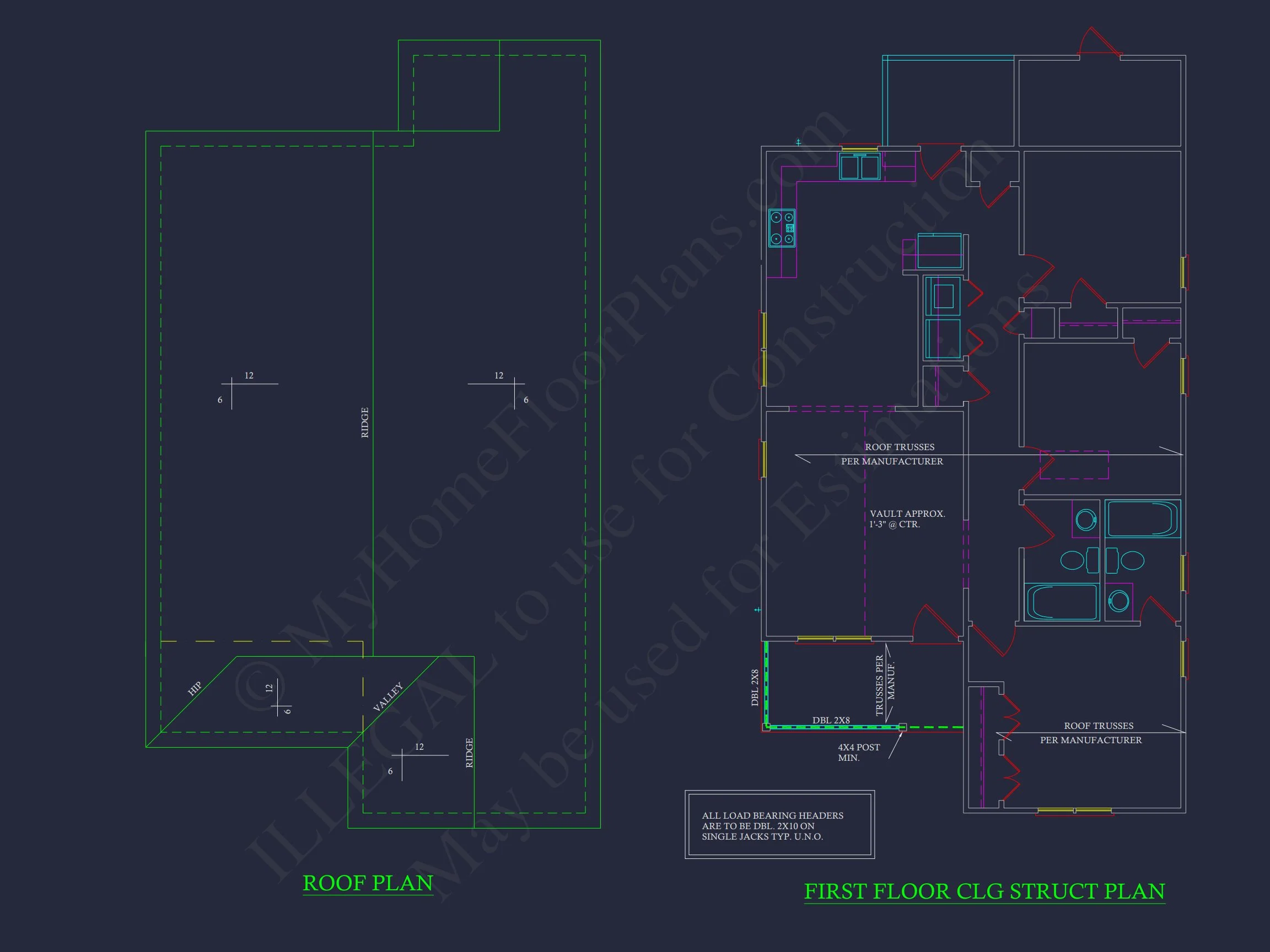 10-1080B HOUSE PLAN -Traditional Cottage Home Plan - 3-Bed, 2-Bath, 1,080 SF 6 Stunning house Design with Floor Plans, CAD Blueprints & More