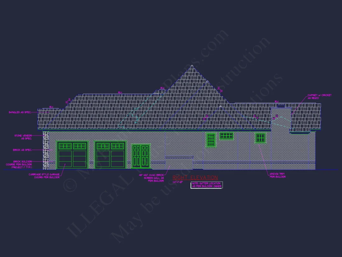 Customizable CAD house Plan with Traditional and Modern Flair