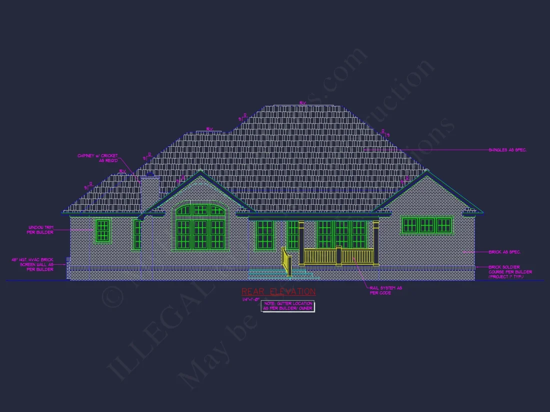 Customizable CAD house Plan with Traditional and Modern Flair