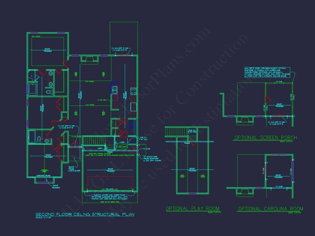 Spacious Craftsman house Plan with CAD Floor Designs