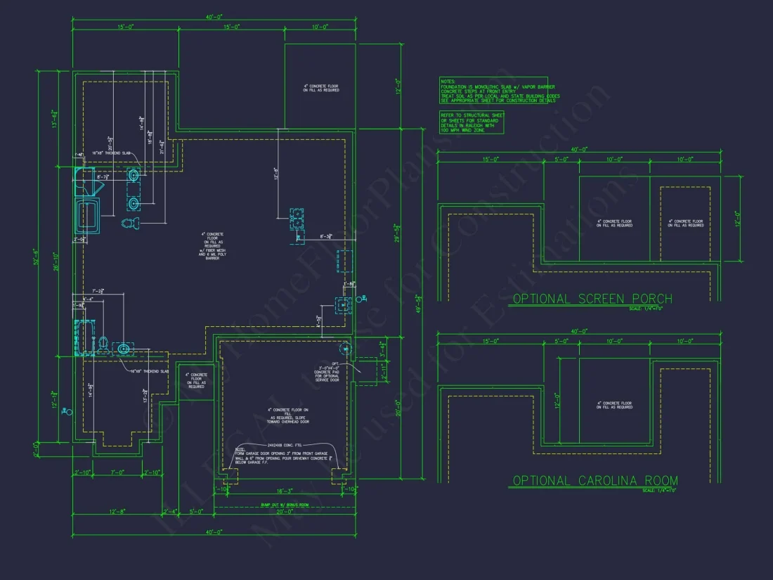 Spacious Craftsman house Plan with CAD Floor Designs
