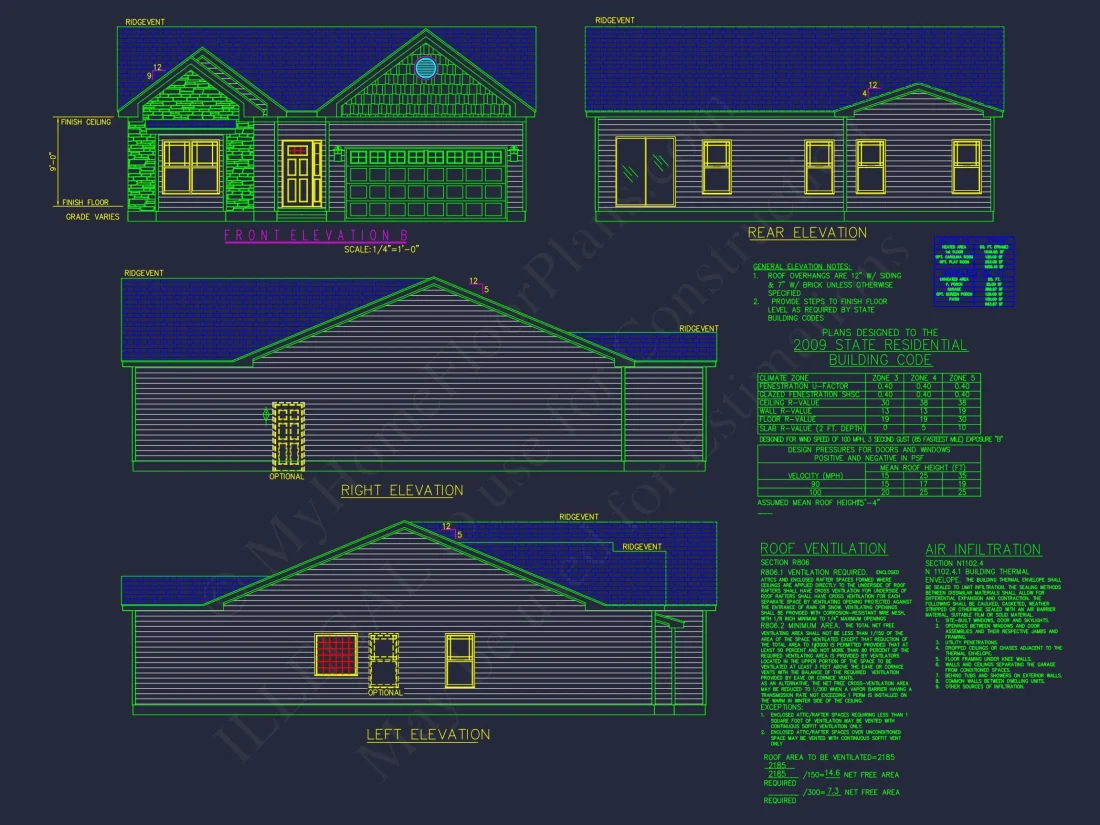 Spacious Craftsman house Plan with CAD Floor Designs