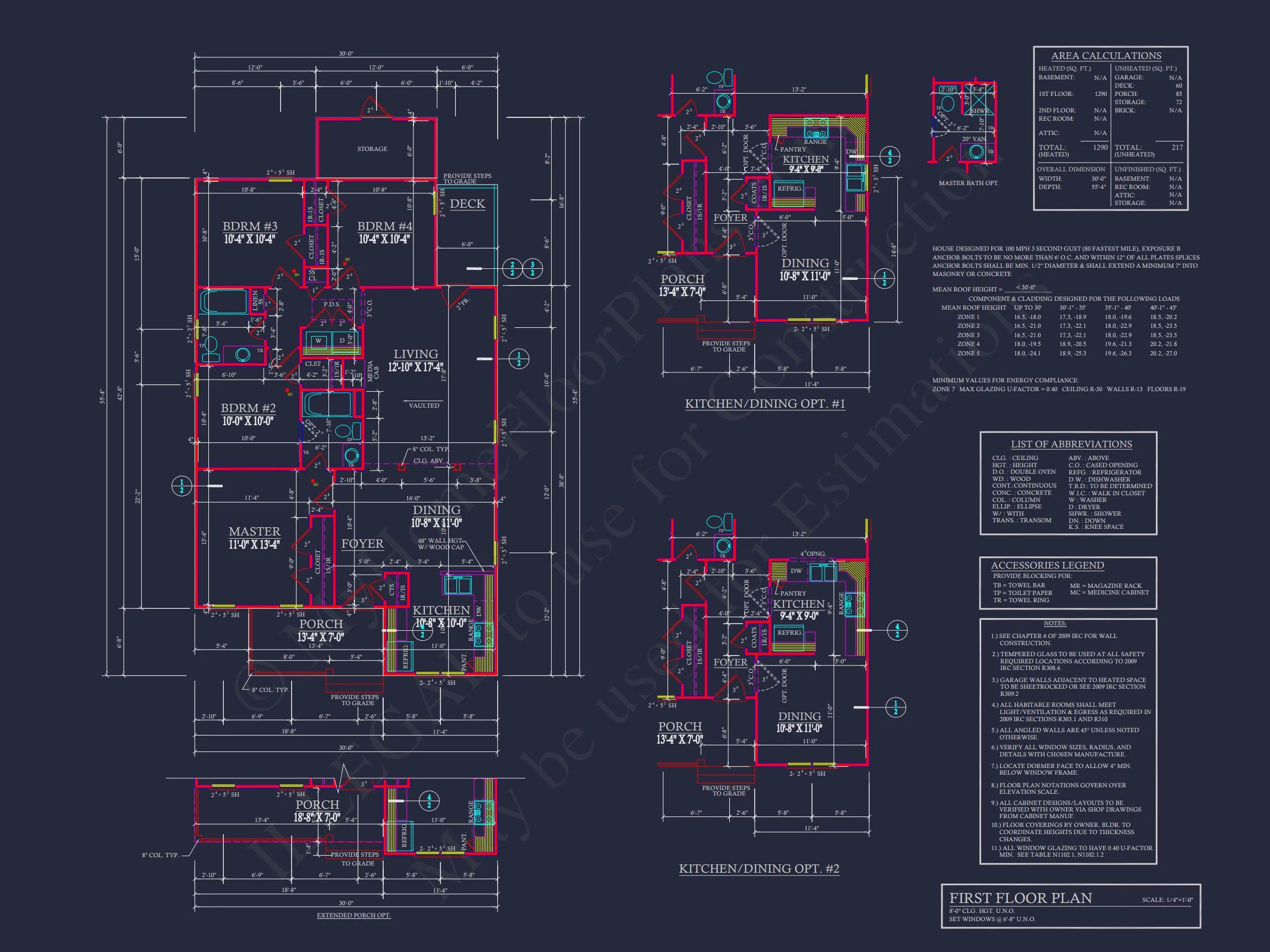 10-1038 HOUSE PLAN - Modern Bungalow House Plan with 4 Bedrooms and CAD Designs 7 Modern Bungalow house Plan with 4 Bedrooms and CAD Designs