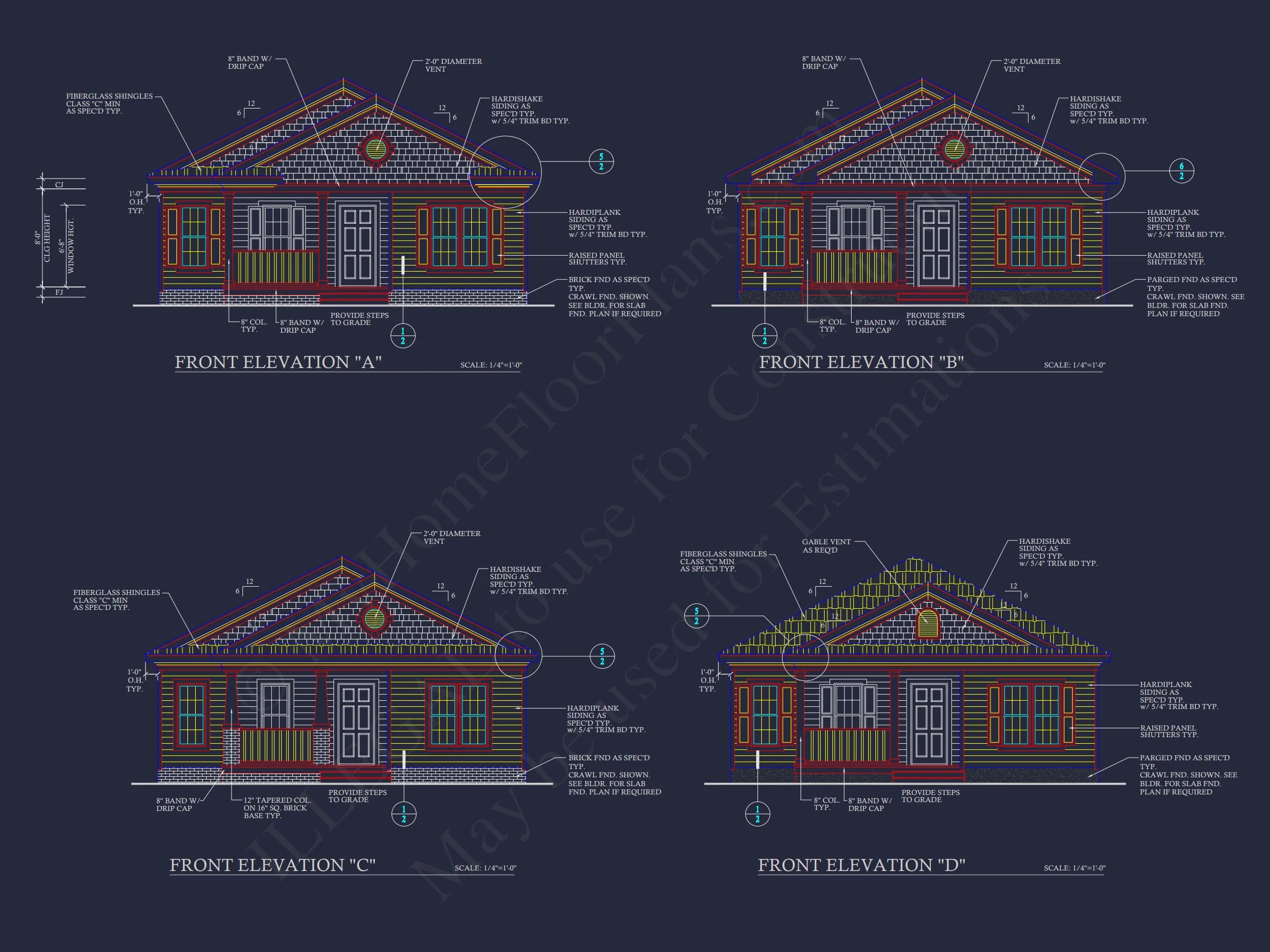 10-1038 HOUSE PLAN - Modern Bungalow House Plan with 4 Bedrooms and CAD Designs 3 Modern Bungalow house Plan with 4 Bedrooms and CAD Designs