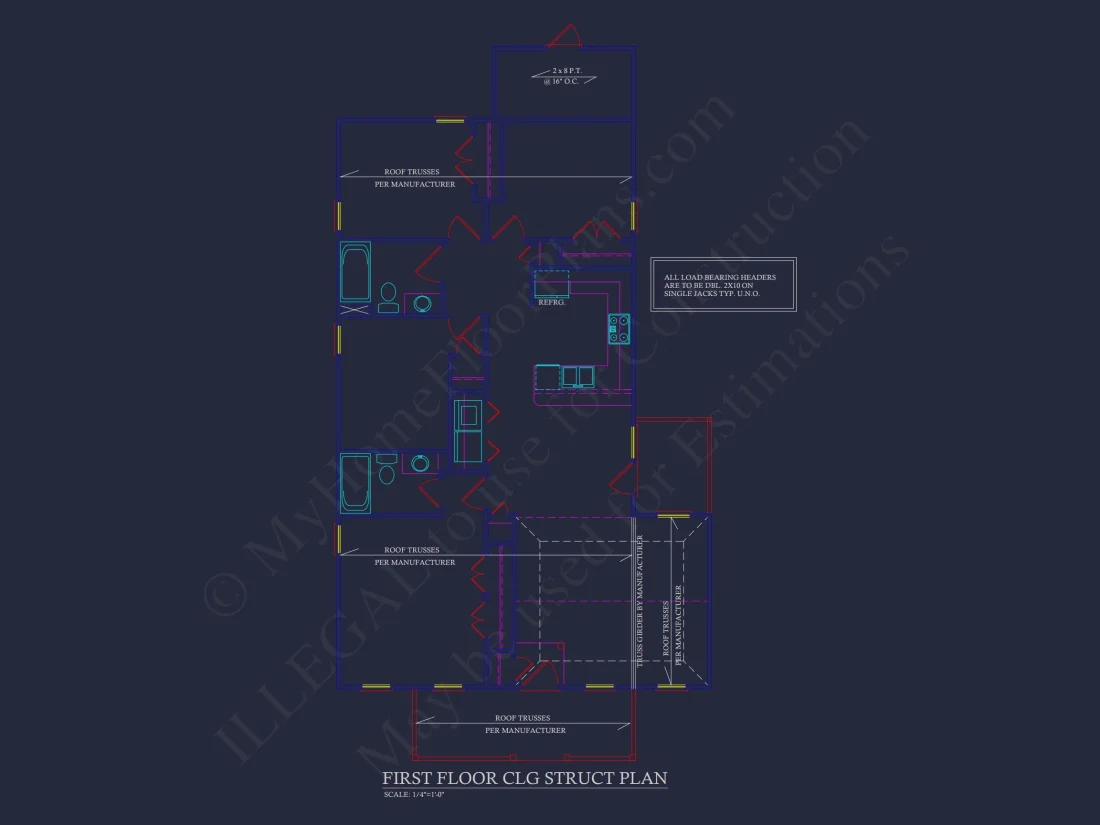 Charming 4-Bedroom Craftsman house Plan with CAD Blueprint