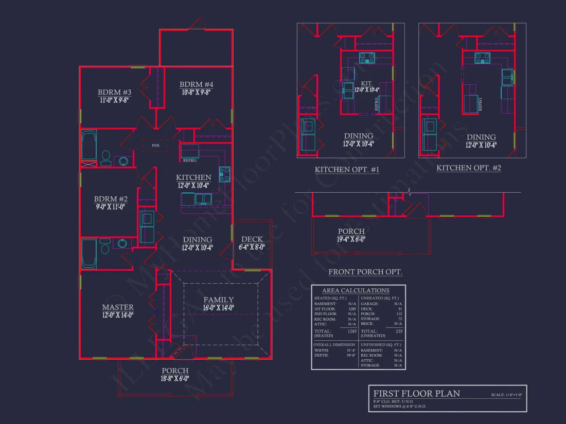 Charming 4-Bedroom Craftsman house Plan with CAD Blueprint