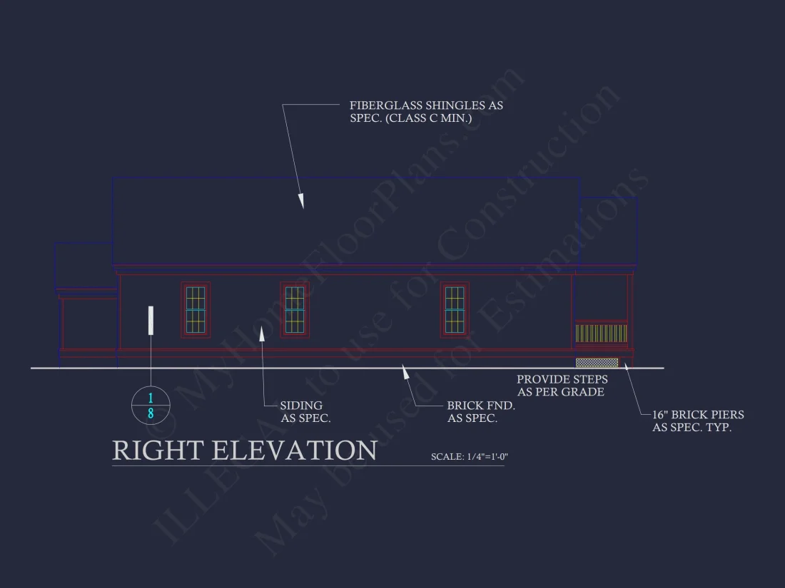 Charming 4-Bedroom Craftsman house Plan with CAD Blueprint