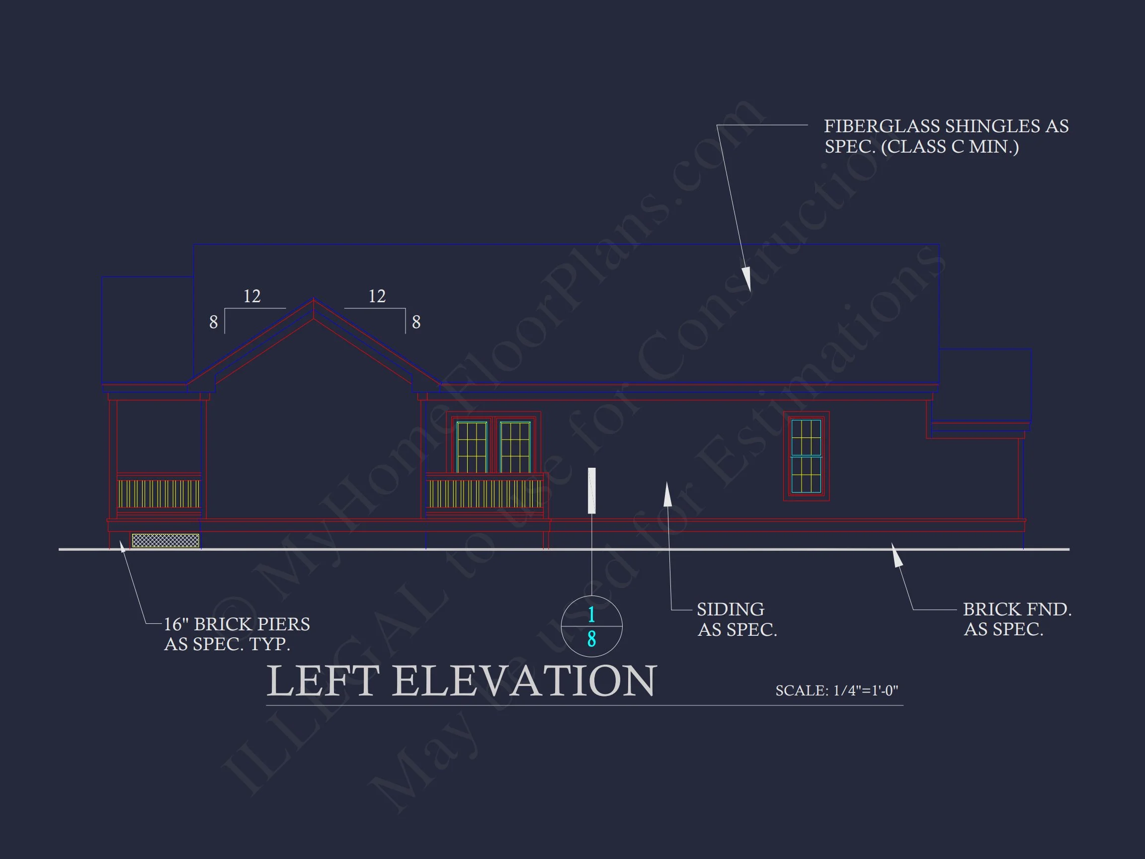 Charming 4-Bedroom Craftsman house Plan with CAD Blueprint
