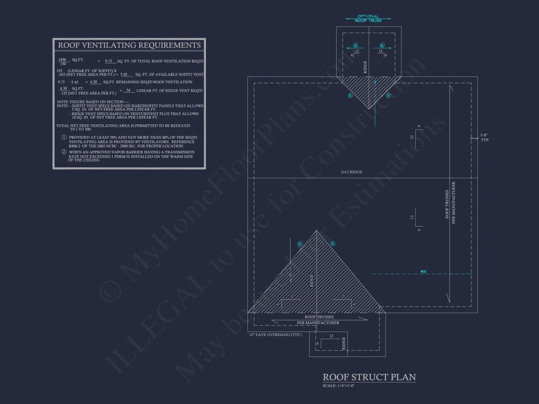 Craftsman house Floor Plan with CAD Design for 5 Bedrooms