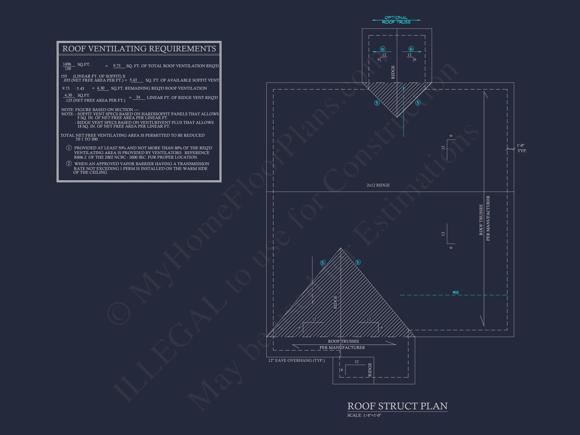 Craftsman house Floor Plan with CAD Design for 5 Bedrooms