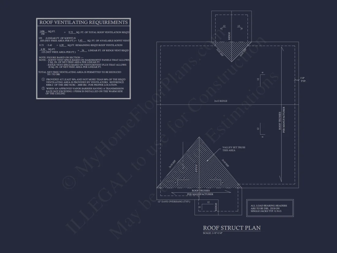 Craftsman house Floor Plan with CAD Design for 5 Bedrooms